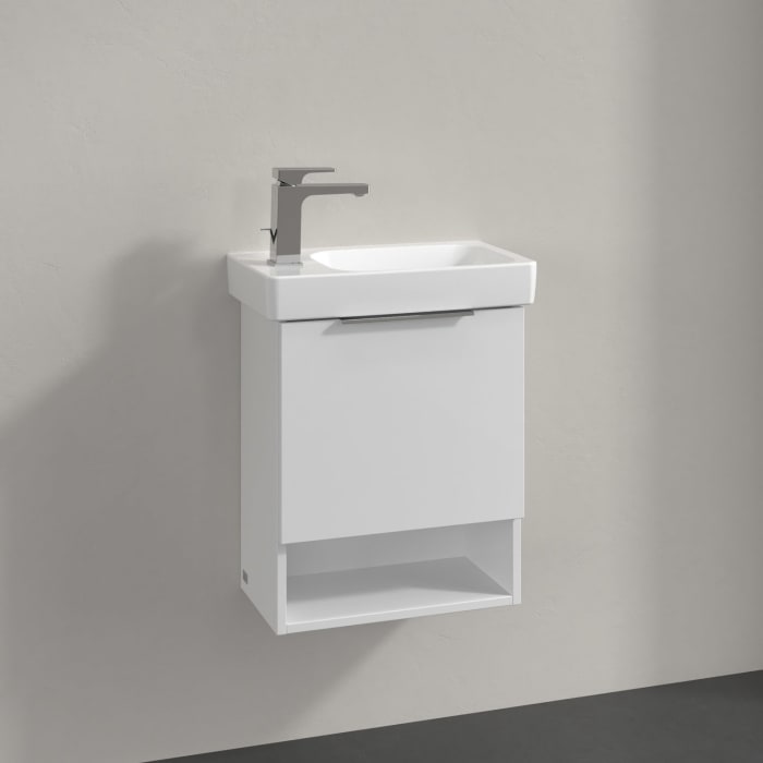 Villeroy & Boch Architectura Waschbeckenunterschrank 43 x 52 cm, 1 Tür Anschlag links und 1 offenes Fach