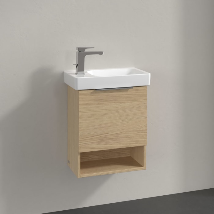 Villeroy & Boch Architectura Waschbeckenunterschrank 43 x 52 cm, 1 Tür Anschlag rechts und 1 offenes Fach