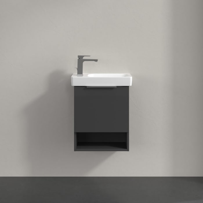 Villeroy & Boch Architectura Waschbeckenunterschrank 43 x 52 cm, 1 Tür Anschlag links und 1 offenes Fach