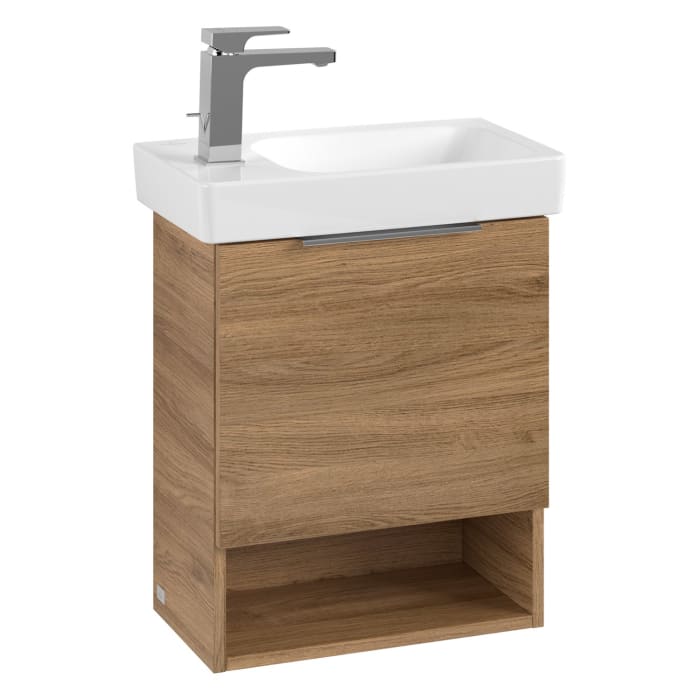 Villeroy & Boch Architectura Waschbeckenunterschrank 43 x 52 cm, 1 Tür Anschlag rechts und 1 offenes Fach