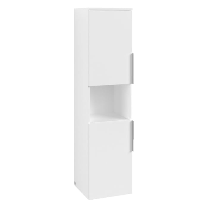 Villeroy & Boch Architectura Hochschrank 35 x 140 cm, 2 Türen Anschlag links und 1 offenes Fach