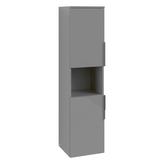 Villeroy & Boch Architectura Hochschrank 35 x 140 cm, 2 Türen Anschlag links und 1 offenes Fach