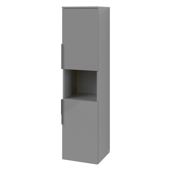 Villeroy & Boch Architectura Hochschrank 35 x 140 cm, 2 Türen Anschlag rechts und 1 offenes Fach