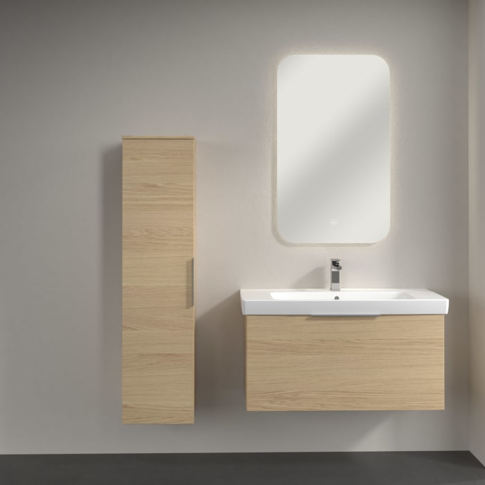 Villeroy & Boch Architectura Hochschrank 35 x 140 cm, 1 Tür Anschlag links