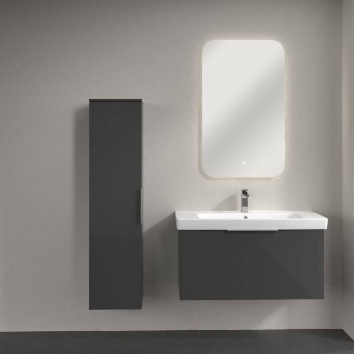 Villeroy & Boch Architectura Hochschrank 35 x 140 cm, 1 Tür Anschlag links