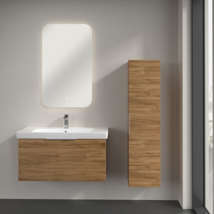 Villeroy & Boch Architectura Hochschrank 35 x 140 cm, 1 Tür Anschlag rechts