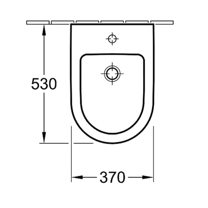 Villeroy & Boch Architectura Bidet, wandhängend