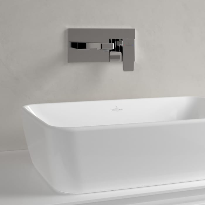 Villeroy & Boch Architectura Aufsatzwaschbecken, 60 x 40,5 x 15,5 cm, mit Überlauf, ungeschliffen