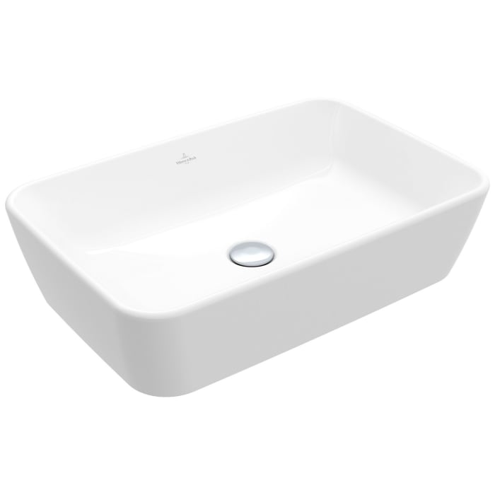 Villeroy & Boch Architectura Aufsatzwaschbecken, 60 x 40,5 x 15,5 cm, mit Überlauf, ungeschliffen