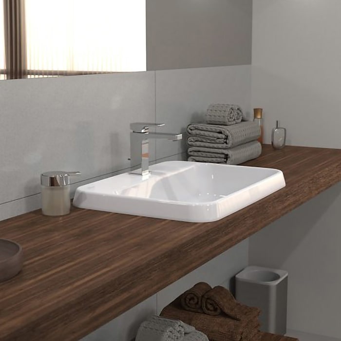 Villeroy & Boch Architectura Einbauwaschbecken 60 x 45 x 17 cm, rechteckig, ohne Überlauf, ungeschliffen