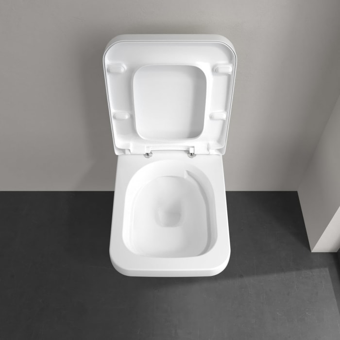 Villeroy & Boch Architectura Tiefspül-WC spülrandlos, wandhängend, mit TwistFlush CeramicPlus