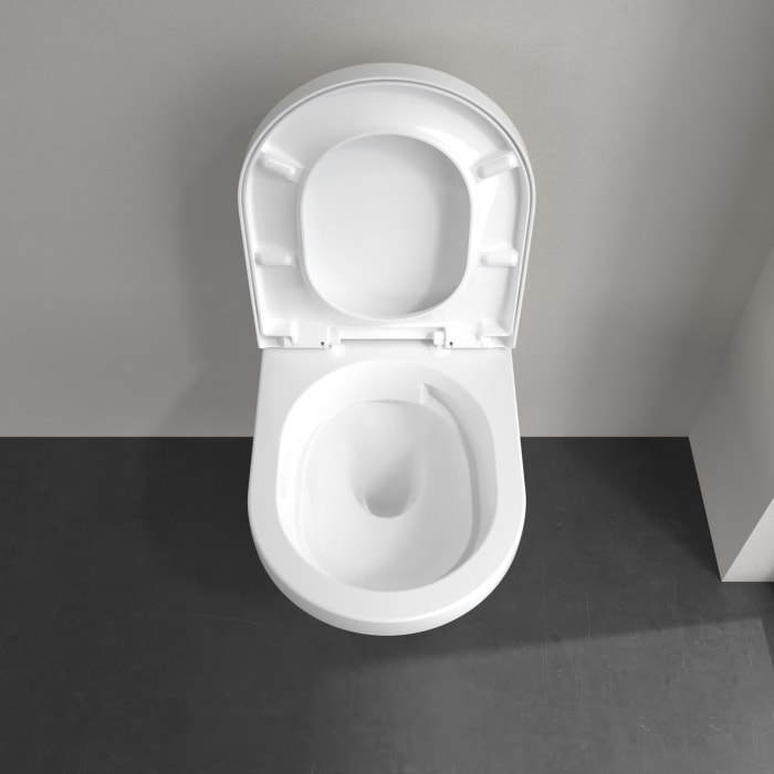 Villeroy & Boch Architectura Tiefspül-WC spülrandlos, wandhängend, mit TwistFlush CeramicPlus