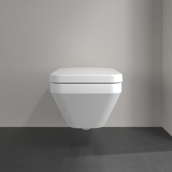Villeroy & Boch Architectura Tiefspül-WC spülrandlos, wandhängend, mit TwistFlush CeramicPlus