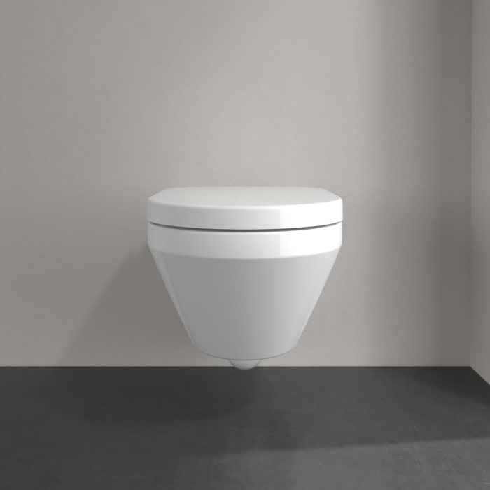 Villeroy & Boch Architectura Tiefspül-WC spülrandlos, wandhängend, mit TwistFlush CeramicPlus