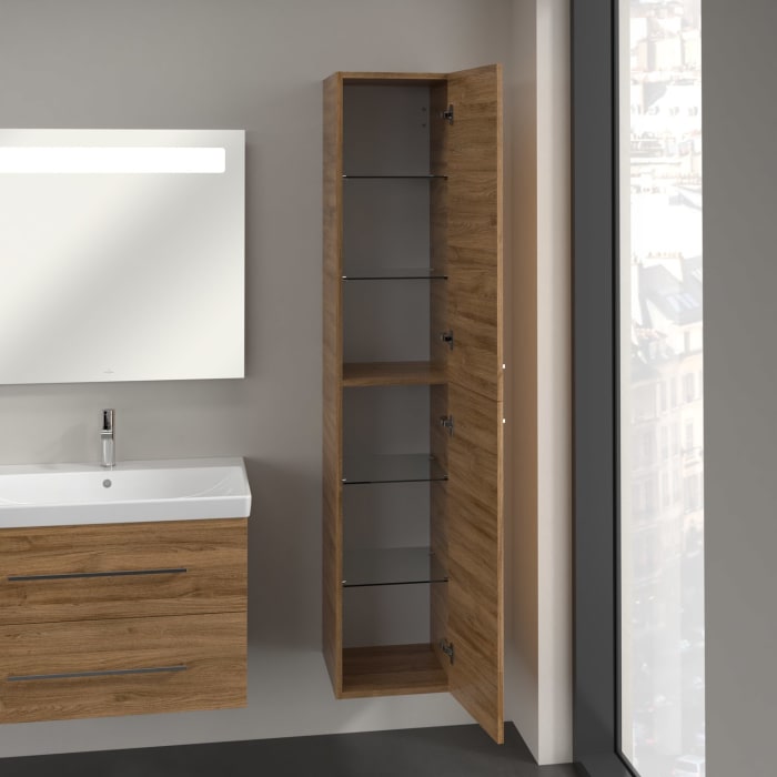 Villeroy & Boch Avento Hochschrank 34,6 x 176 cm, 2 Türen Anschlag rechts
