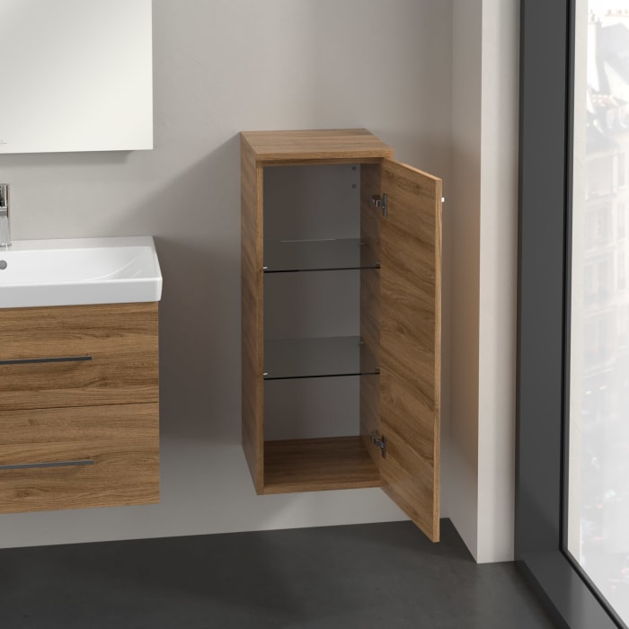 Villeroy & Boch Avento Seitenschrank 34,7 x 88,8 cm, 1 Tür Anschlag rechts