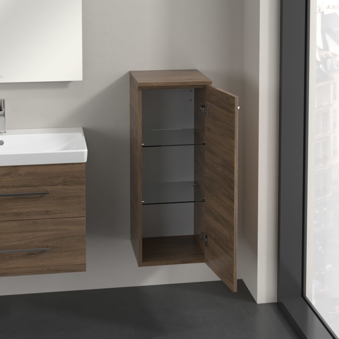 Villeroy & Boch Avento Seitenschrank 34,7 x 88,8 cm, 1 Tür Anschlag rechts