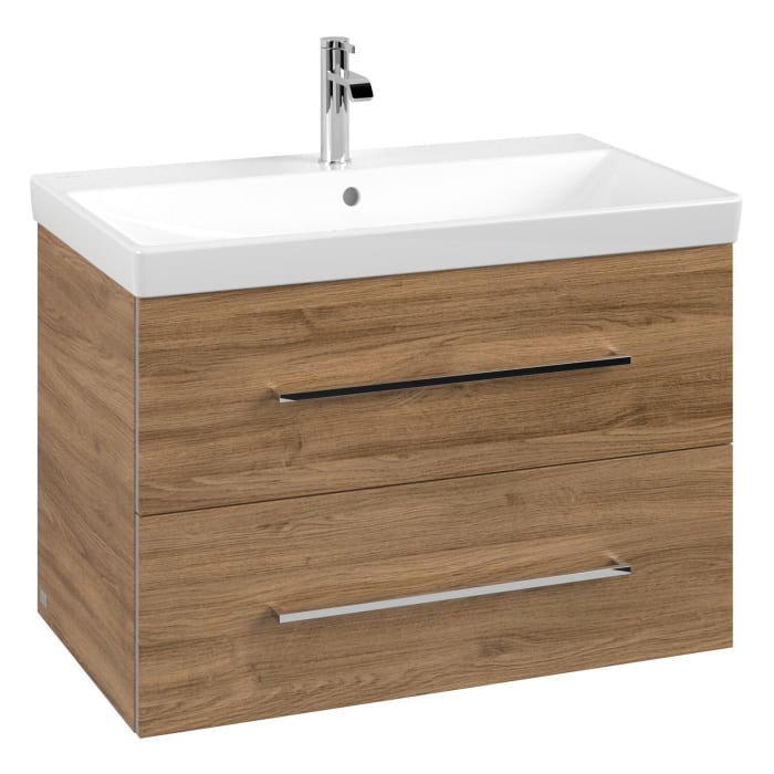 Villeroy & Boch Avento Waschtisch mit Unterschrank 80 cm, 2 Auszüge