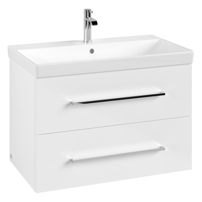 Villeroy & Boch Avento Waschtisch mit Unterschrank 80 cm, 2 Auszüge