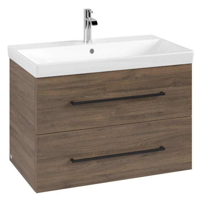 Villeroy & Boch Avento Waschtisch mit Unterschrank 80 cm, 2 Auszüge