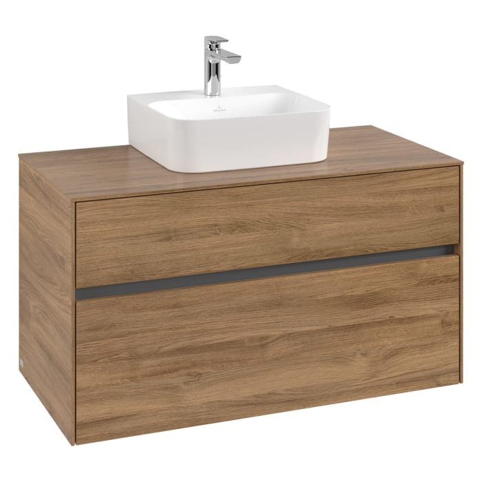 Villeroy & Boch Collaro Waschtischunterschrank 100 x 50 cm, mit 2 Auszügen für Finion Waschtisch