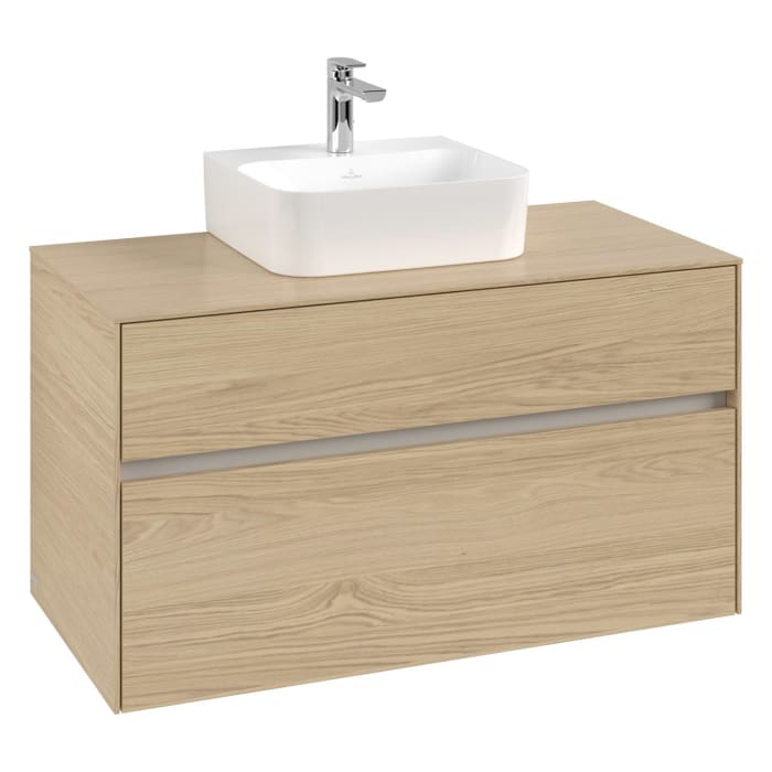 Villeroy & Boch Collaro Waschtischunterschrank 100 x 50 cm, mit 2 Auszügen für Finion Waschtisch