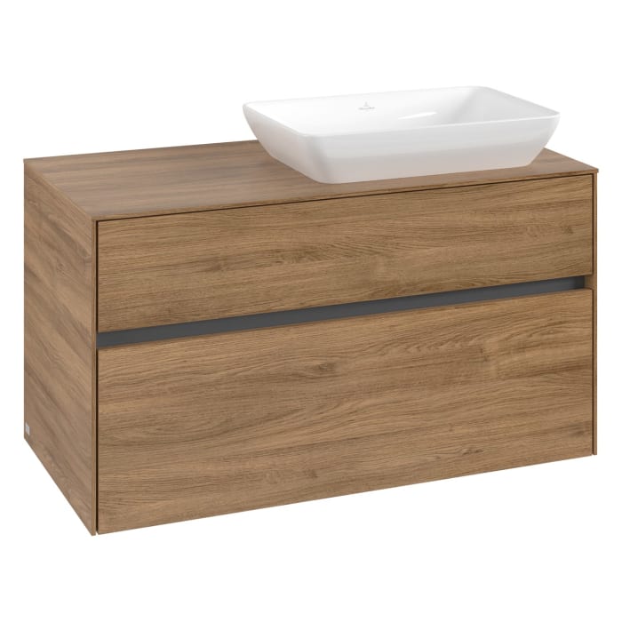 Villeroy & Boch Collaro Waschtischunterschrank 100 x 50 cm, mit 2 Auszügen für Venticello Waschtisch