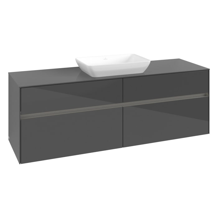Villeroy & Boch Collaro Waschtischunterschrank 160 x 50 cm, mit 4 Auszügen und LED-Beleuchtung für Venticello Waschtisch