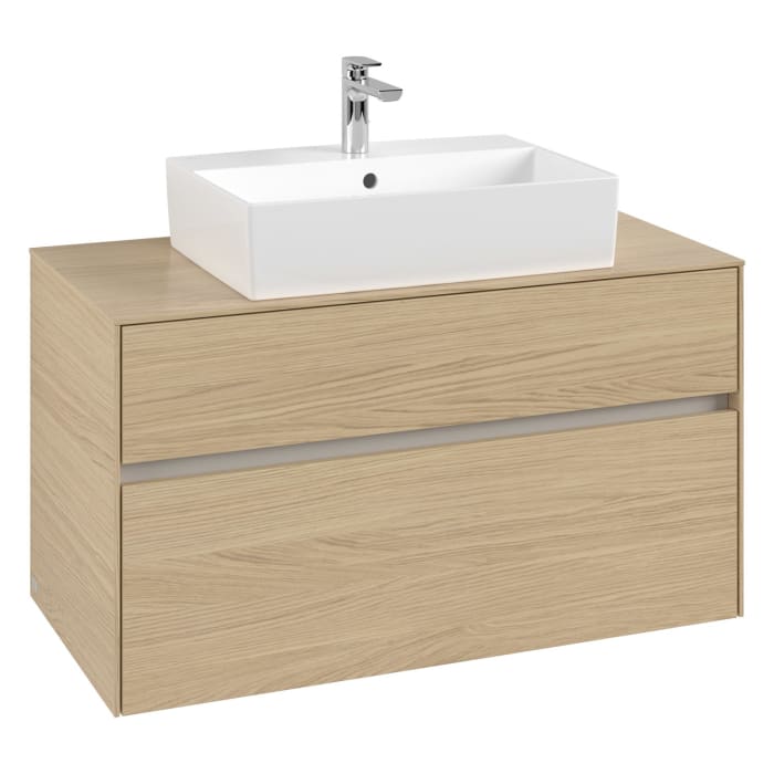 Villeroy & Boch Collaro Waschtischunterschrank 100 x 50 cm, mit 2 Auszügen