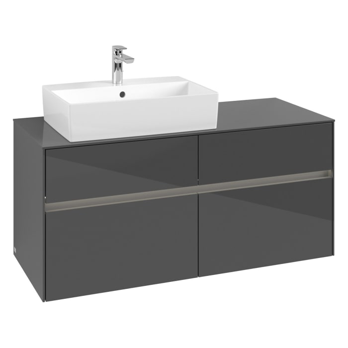 Villeroy & Boch Collaro Waschtischunterschrank 120 x 50 cm, mit 4 Auszügen und LED-Beleuchtung