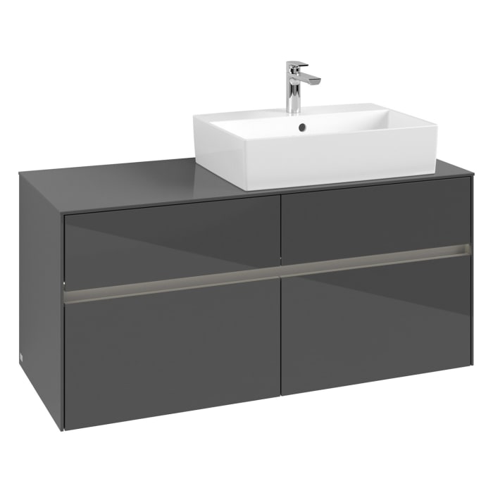 Villeroy & Boch Collaro Waschtischunterschrank 120 x 50 cm, mit 4 Auszügen und LED-Beleuchtung