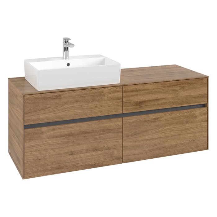 Villeroy & Boch Collaro Waschtischunterschrank 140 x 50 cm, mit 4 Auszügen