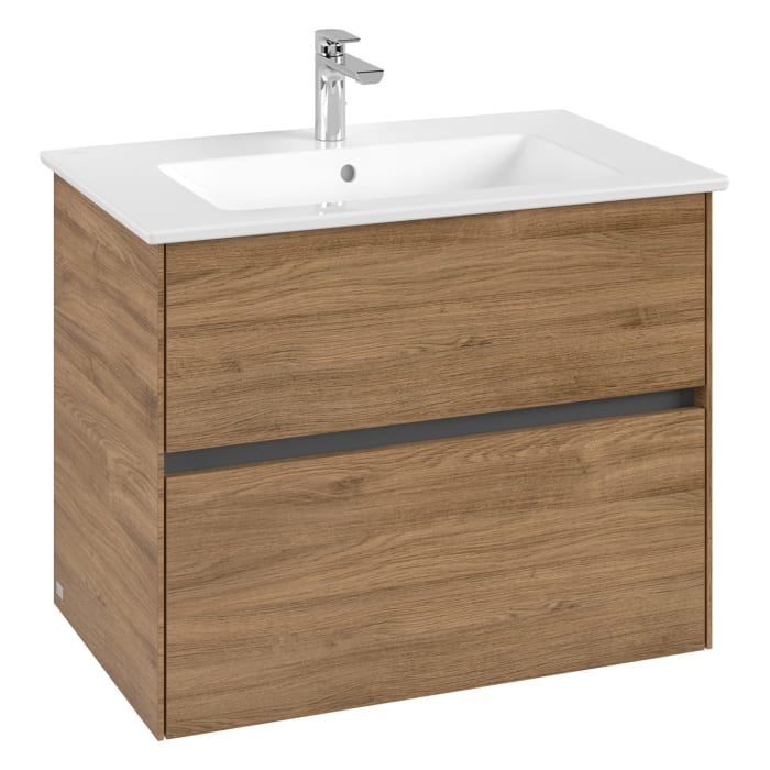 Villeroy & Boch Collaro Waschtischunterschrank 76 x 48 cm, mit 2 Auszügen für Venticello Waschtisch