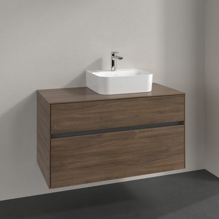 Villeroy & Boch Collaro Waschtischunterschrank 100 x 50 cm, mit 2 Auszügen für Finion Waschtisch