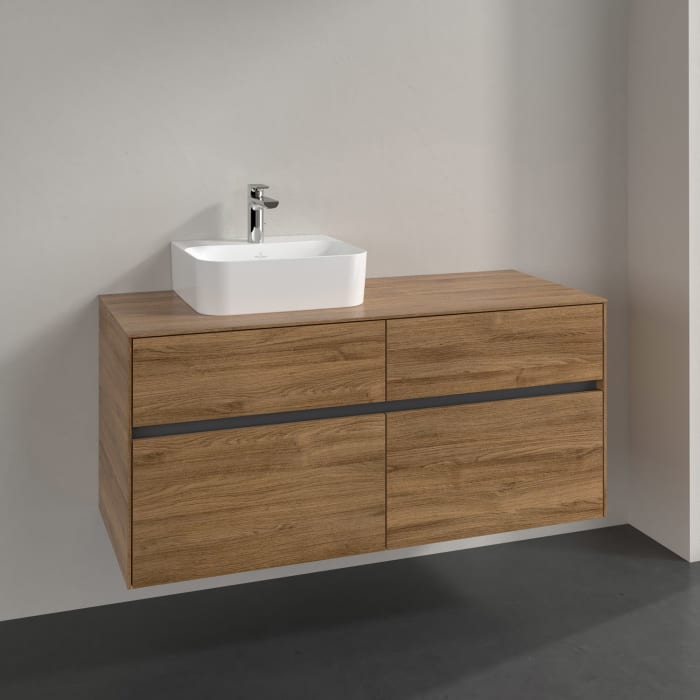 Villeroy & Boch Collaro Waschtischunterschrank 120 x 50 cm, mit 4 Auszügen für Finion Waschtisch