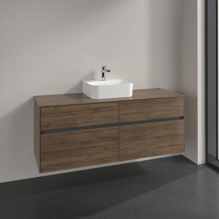 Villeroy & Boch Collaro Waschtischunterschrank 140 x 50 cm, mit 4 Auszügen für Finion Waschtisch