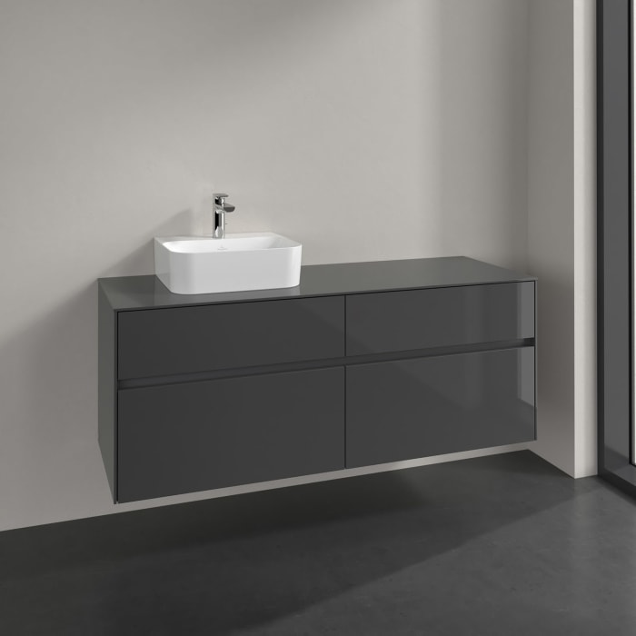 Villeroy & Boch Collaro Waschtischunterschrank 140 x 50 cm, mit 4 Auszügen für Finion Waschtisch