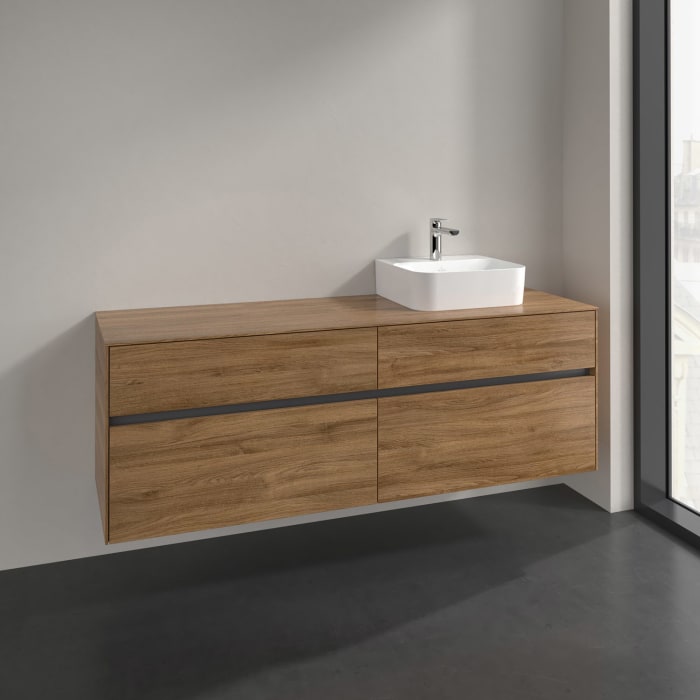 Villeroy & Boch Collaro Waschtischunterschrank 160 x 50 cm, mit 4 Auszügen für Finion Waschtisch