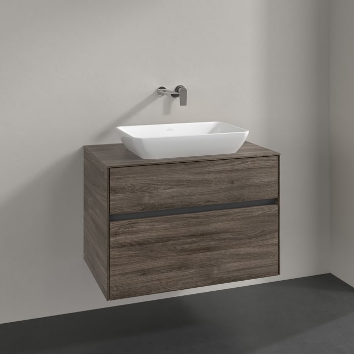 Villeroy & Boch Collaro Waschtischunterschrank 80 x 50 cm, mit 2 Auszügen für Venticello Waschtisch