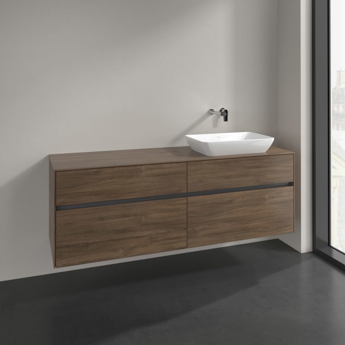 Villeroy & Boch Collaro Waschtischunterschrank 160 x 50 cm, mit 4 Auszügen für Venticello Waschtisch