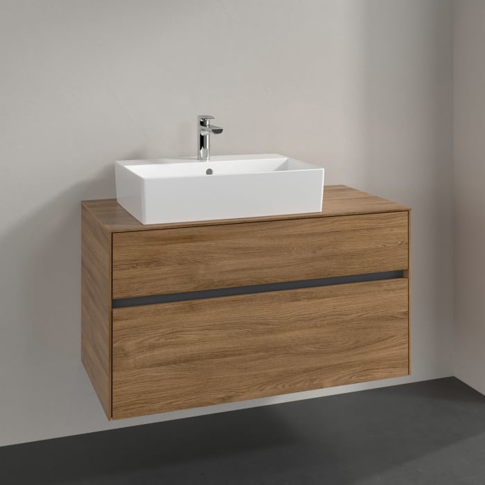 Villeroy & Boch Collaro Waschtischunterschrank 100 x 50 cm, mit 2 Auszügen