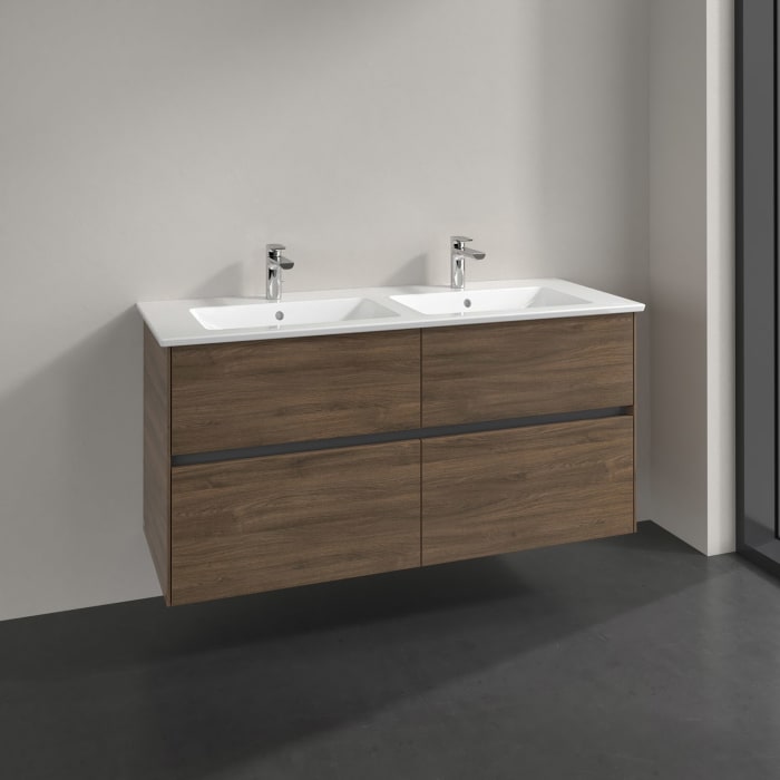 Villeroy & Boch Collaro Waschtischunterschrank 126 x 48 cm, mit 4 Auszügen für Venticello Waschtisch