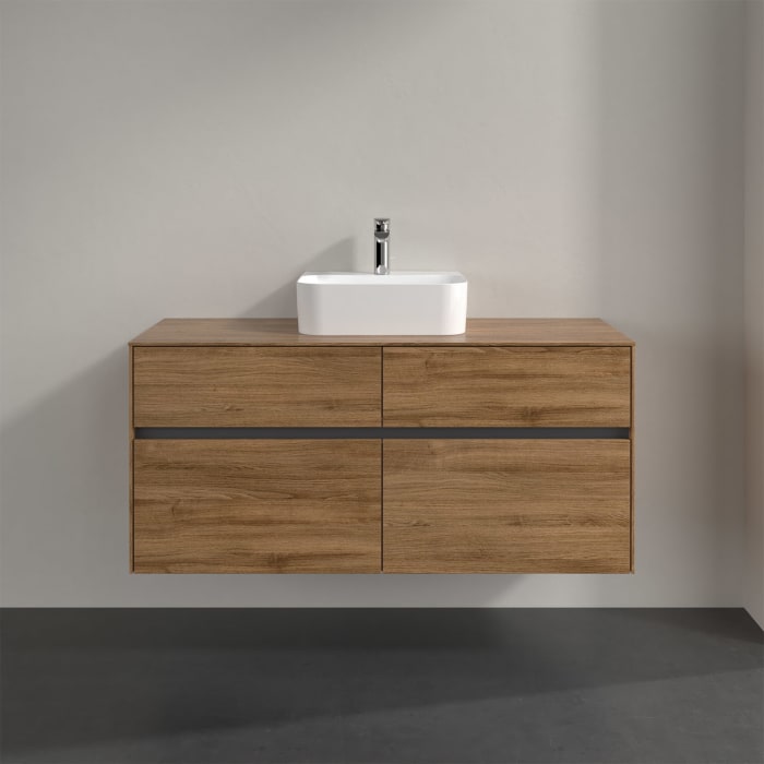 Villeroy & Boch Collaro Waschtischunterschrank 120 x 50 cm, mit 4 Auszügen für Finion Waschtisch