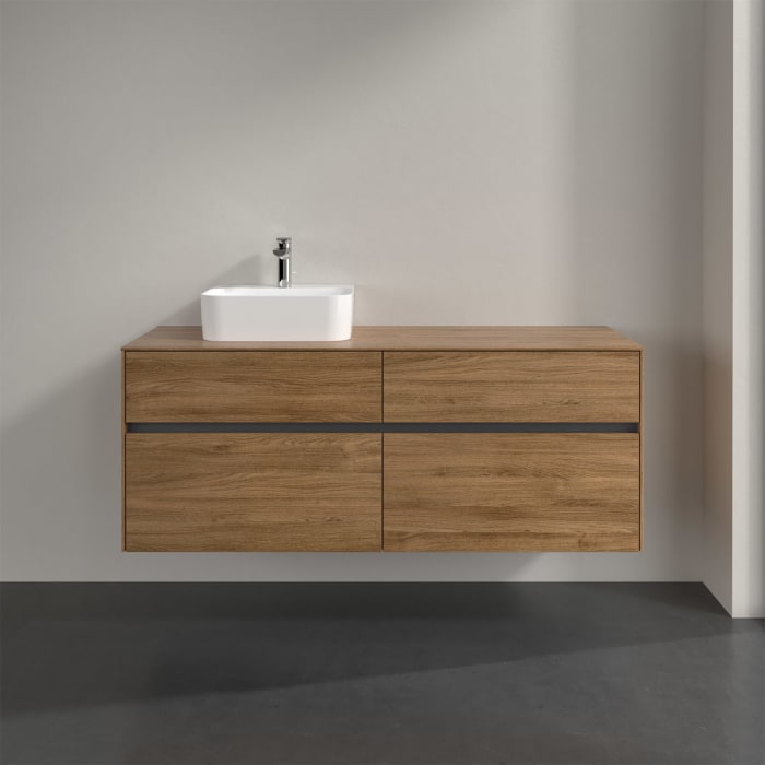 Villeroy & Boch Collaro Waschtischunterschrank 140 x 50 cm, mit 4 Auszügen für Finion Waschtisch