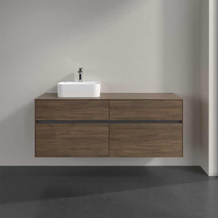 Villeroy & Boch Collaro Waschtischunterschrank 140 x 50 cm, mit 4 Auszügen für Finion Waschtisch