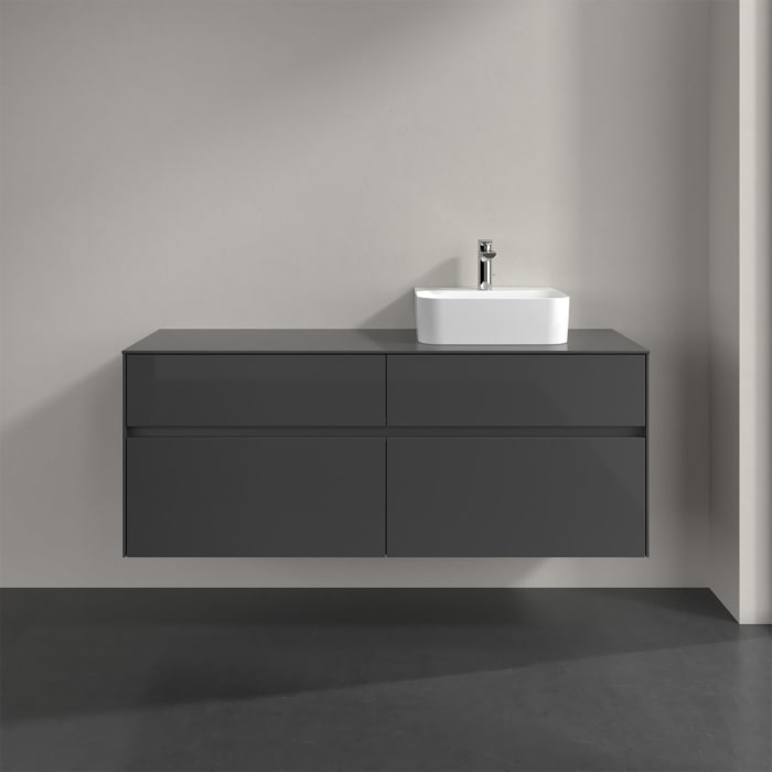 Villeroy & Boch Collaro Waschtischunterschrank 140 x 50 cm, mit 4 Auszügen für Finion Waschtisch