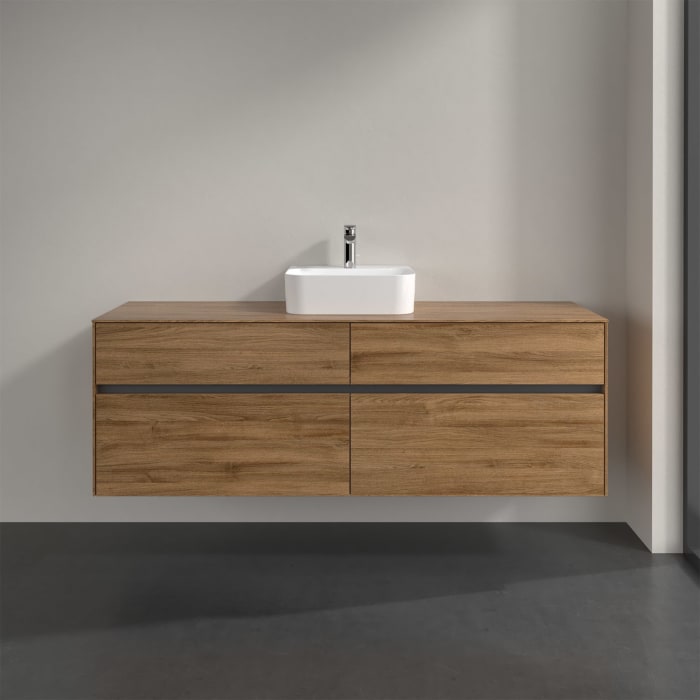 Villeroy & Boch Collaro Waschtischunterschrank 160 x 50 cm, mit 4 Auszügen für Finion Waschtisch