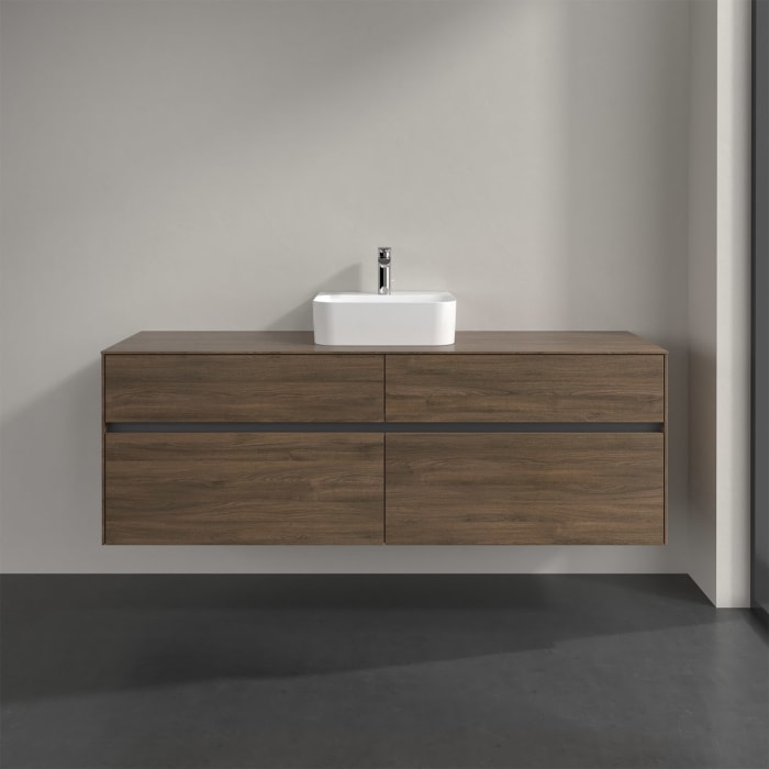 Villeroy & Boch Collaro Waschtischunterschrank 160 x 50 cm, mit 4 Auszügen für Finion Waschtisch