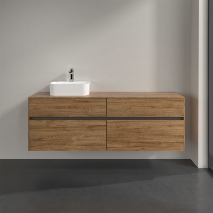 Villeroy & Boch Collaro Waschtischunterschrank 160 x 50 cm, mit 4 Auszügen für Finion Waschtisch