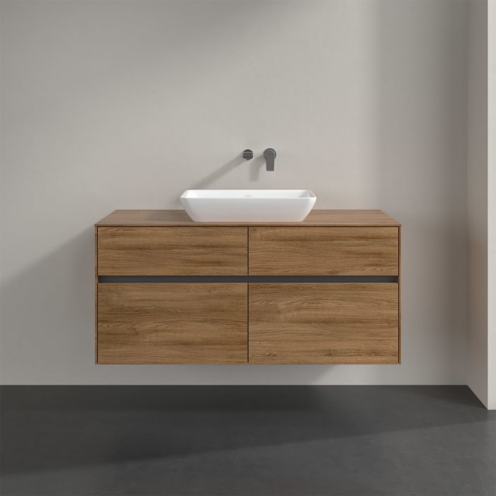 Villeroy & Boch Collaro Waschtischunterschrank 120 x 50 cm, mit 4 Auszügen für Venticello Waschtisch